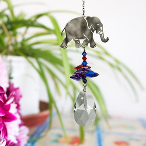 Crystal Fantasy Suncatcher, Elephant - Floral Acres Greenhouse & Garden Centre