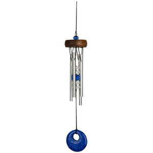 Mini Stone Wind Chime, Blue, 10in - Floral Acres Greenhouse & Garden Centre