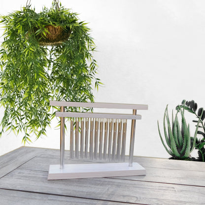 Tranquility Table Chime, White - Floral Acres Greenhouse & Garden Centre