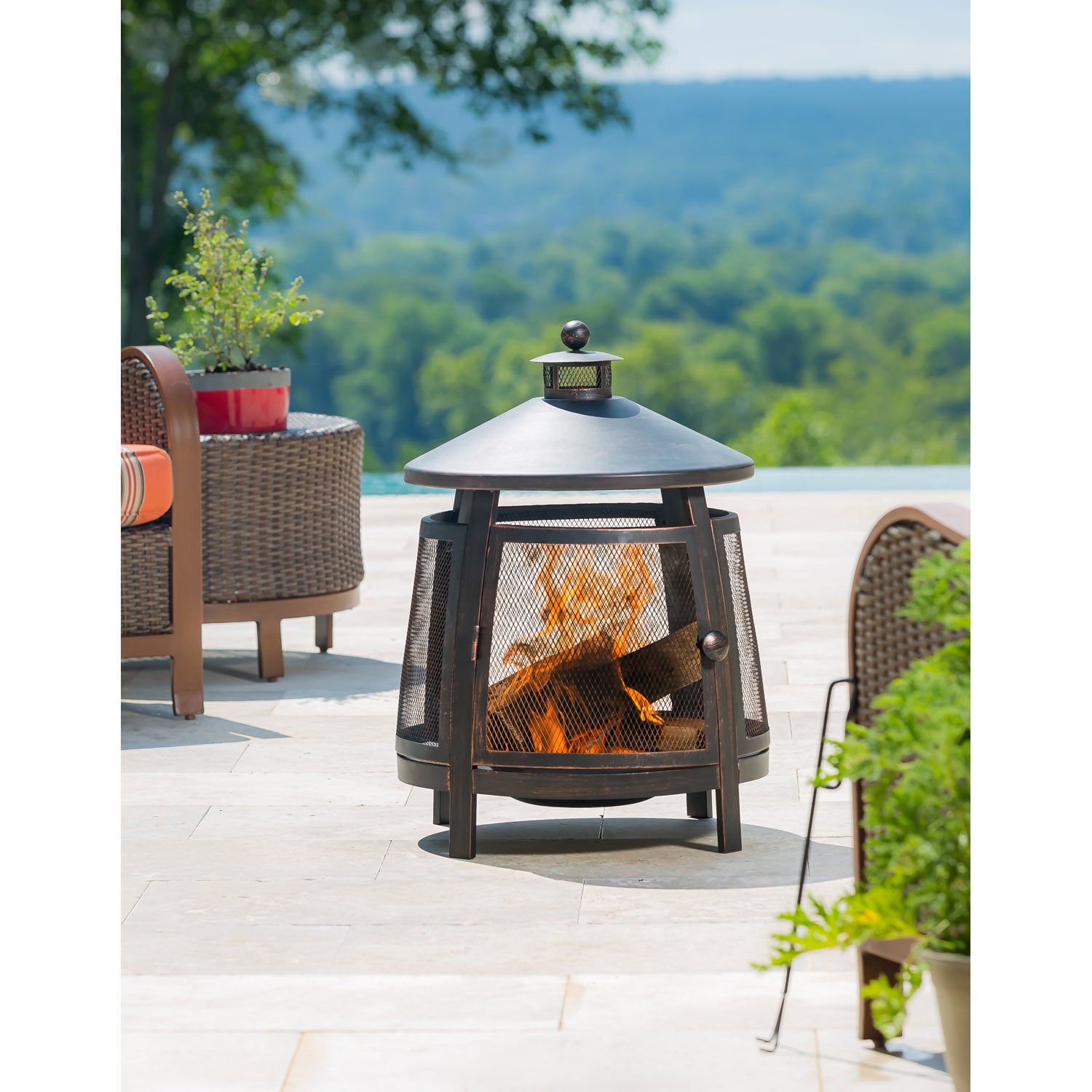 Pagoda Wood-Burning Fire Pit, 22in – Floral Acres Greenhouse u0026 Garden Centre