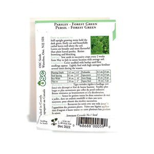 Parsley - Forest Green Seeds, OSC - Floral Acres Greenhouse & Garden Centre