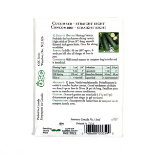 Cucumber - Straight Eight Seeds, OSC - Floral Acres Greenhouse & Garden Centre
