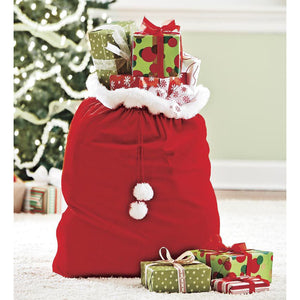 Santa's Oversized Velvet Toy Bag - Floral Acres Greenhouse & Garden Centre