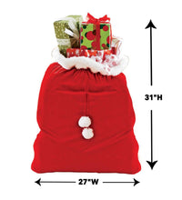 Load image into Gallery viewer, Santa&#39;s Oversized Velvet Toy Bag - Floral Acres Greenhouse &amp; Garden Centre
