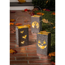 Load image into Gallery viewer, Galvanized Metal Cut-Out Lantern, 3 Assorted - Floral Acres Greenhouse &amp; Garden Centre
