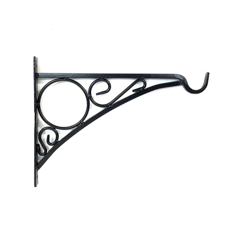 Circle Planter Bracket, Black, 15in