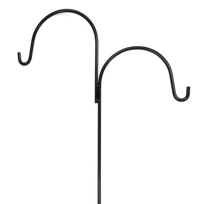 Shepherd's Hook, Double, Black, 79in