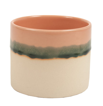 Pot, 4in, Ceramic, Metro Reactive Glaze Pink