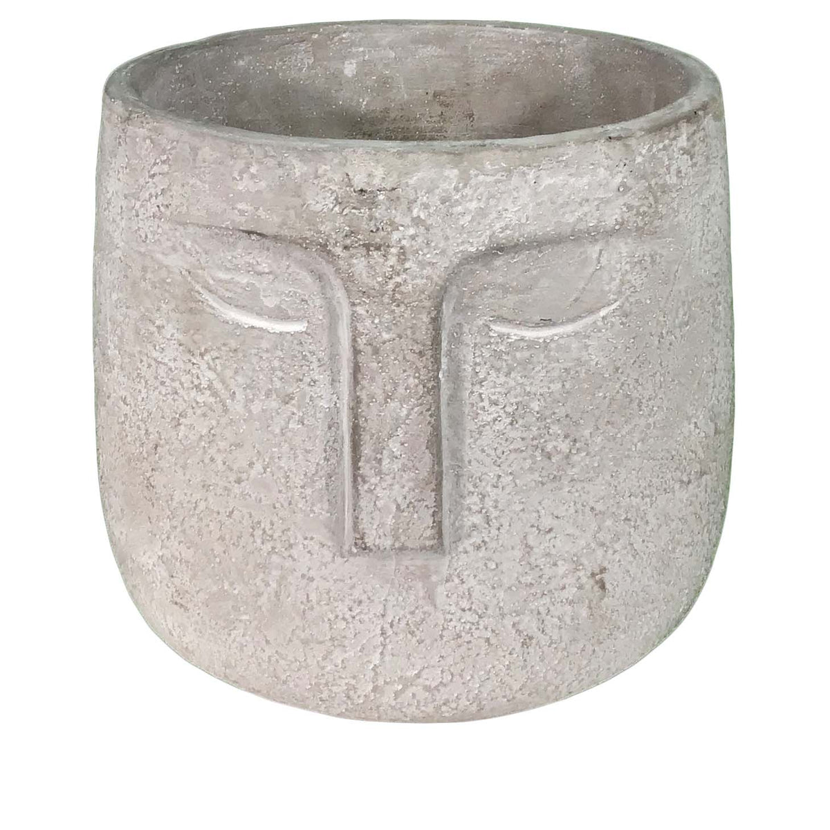Pot, 6in, Cement, Face