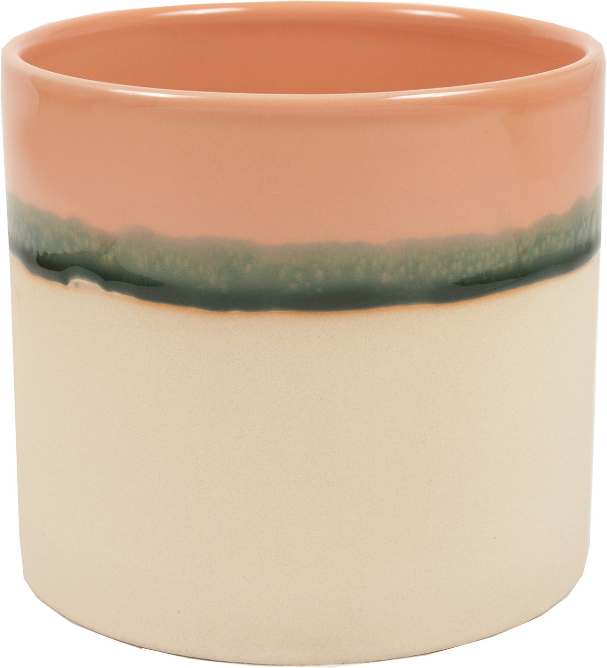 Pot, 6in, Ceramic, Metro Reactive Glaze Pink