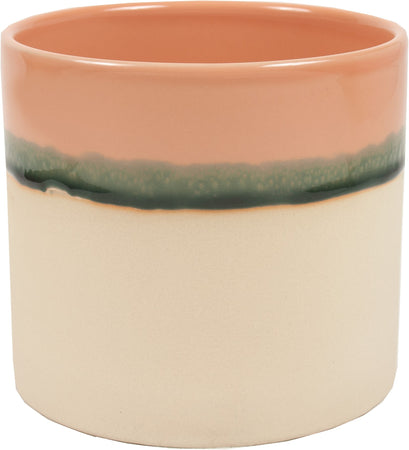 Pot, 6in, Ceramic, Metro Reactive Glaze Pink