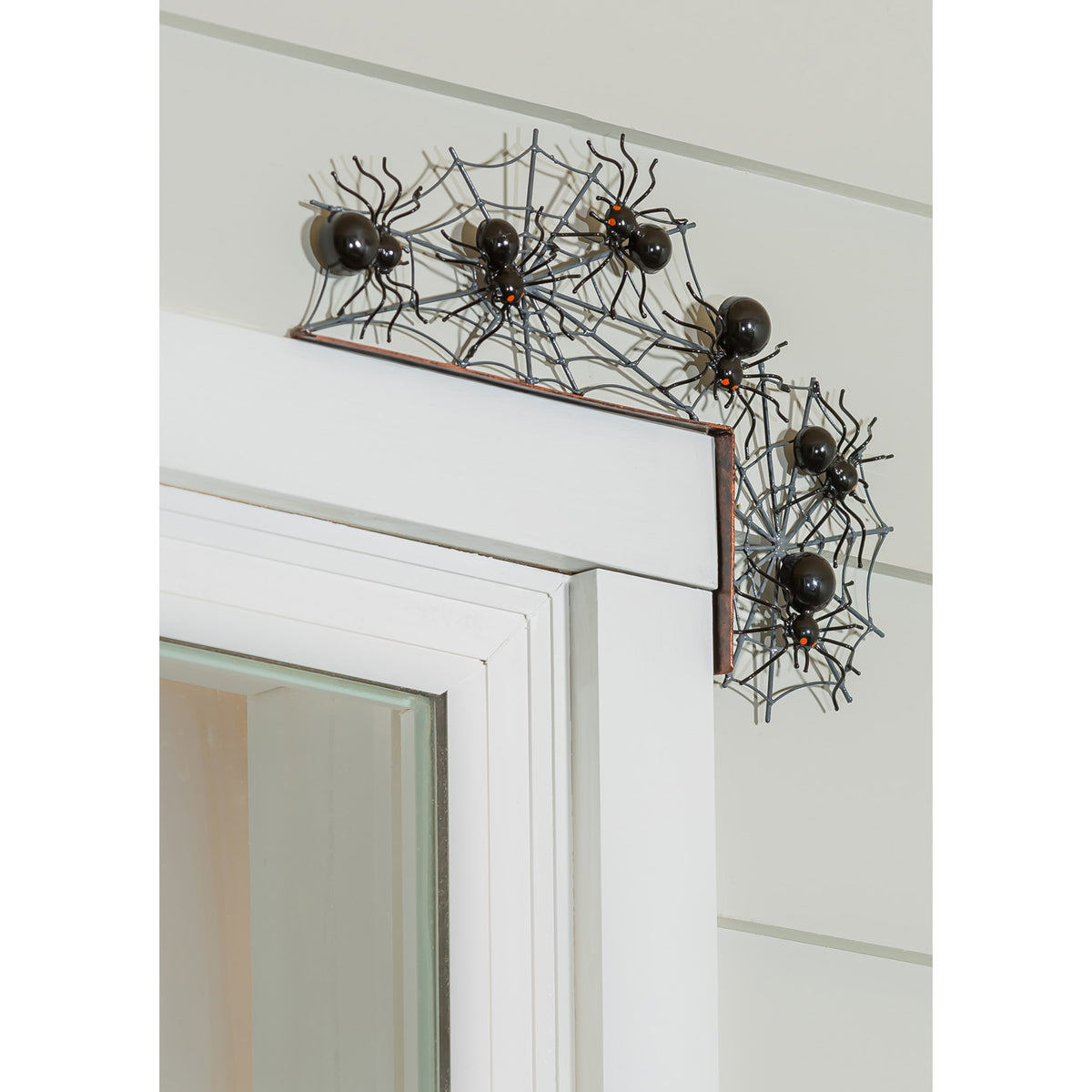Metal Spider Halloween Door Crawler
