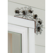 Load image into Gallery viewer, Metal Spider Halloween Door Crawler
