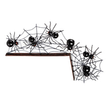 Load image into Gallery viewer, Metal Spider Halloween Door Crawler
