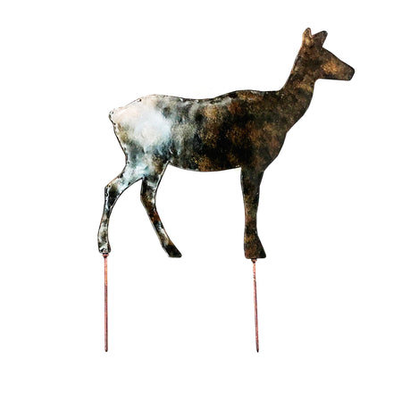 Metal Deer Family Garden Stake, Fawn