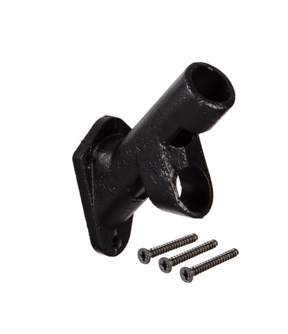 Cast Iron 2-Position Flag Bracket, Black