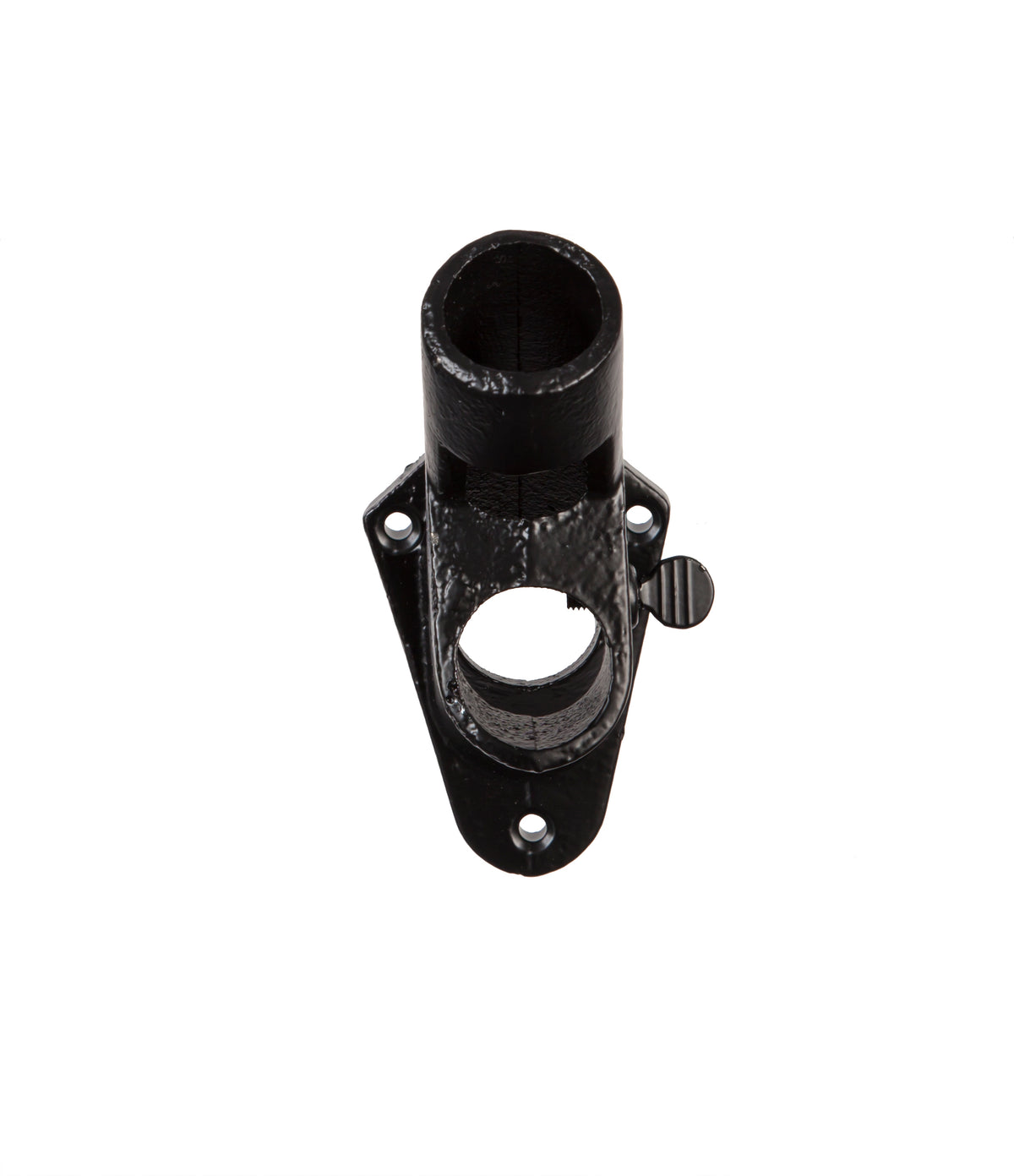 Cast Iron 2-Position Flag Bracket, Black
