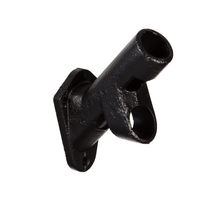 Cast Iron 2-Position Flag Bracket, Black