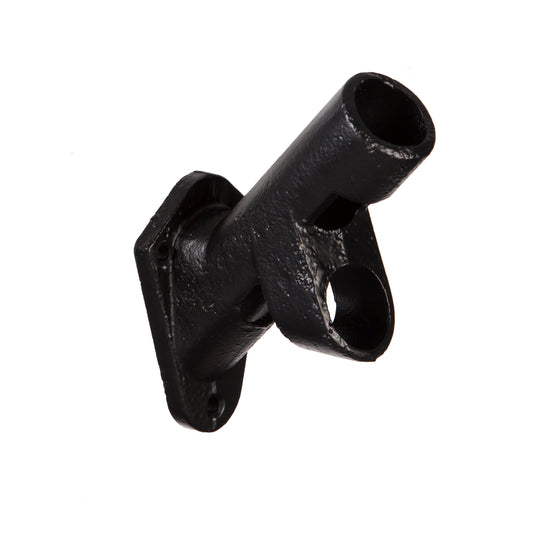 Cast Iron 2-Position Flag Bracket, Black