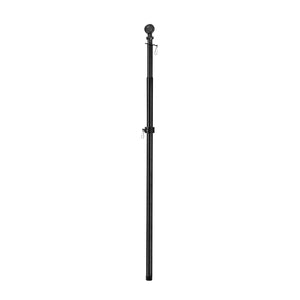 Metal Extendable House Flag Pole, Black