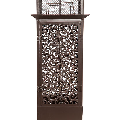 Solar Glass Panel Cardinal Outdoor Lantern