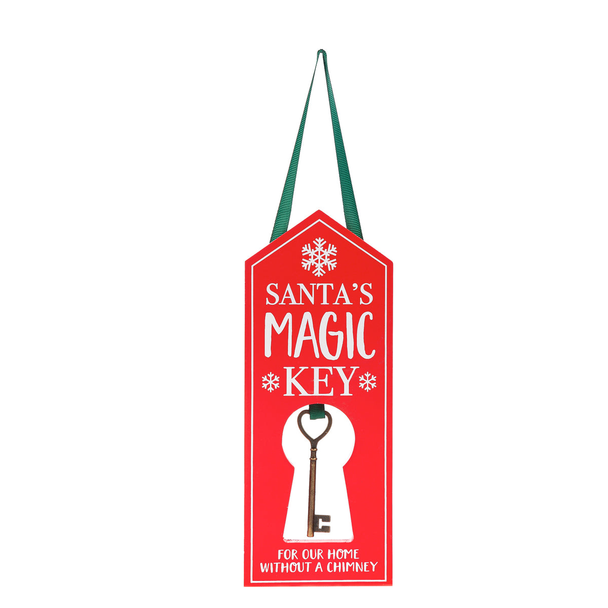 Santa's Magic Key Wood Door Hanger