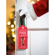 Load image into Gallery viewer, Santa&#39;s Magic Key Wood Door Hanger
