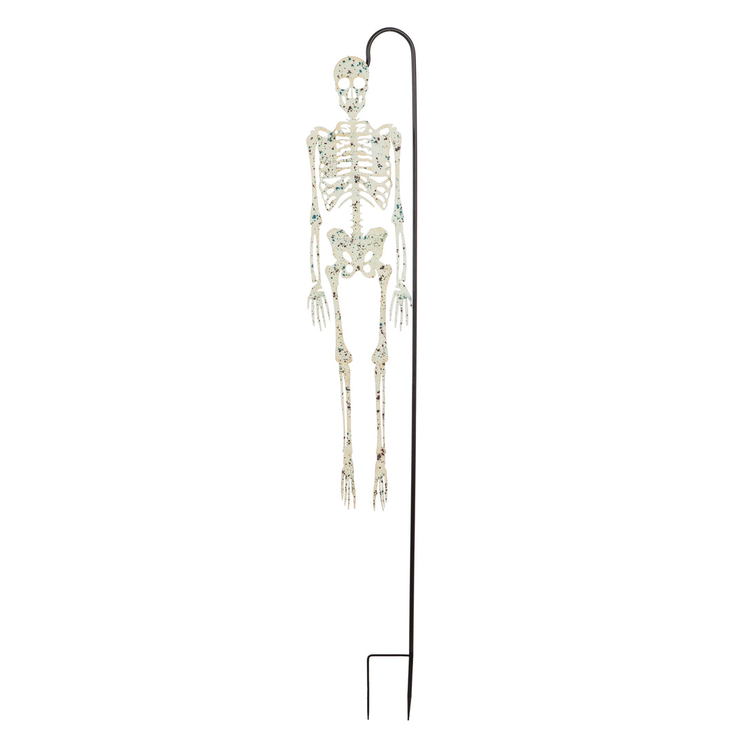 Glow in the Dark Hanging Skeleton Garden Stake