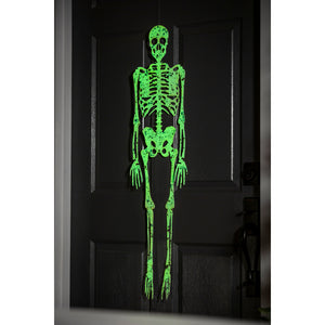 Glow in the Dark Hanging Skeleton Garden Stake