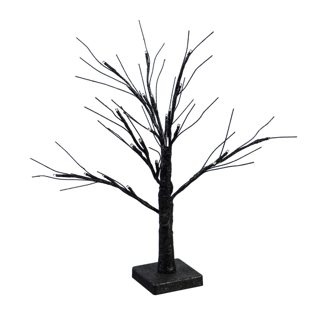 LED Halloween Glittered Tree, 19in