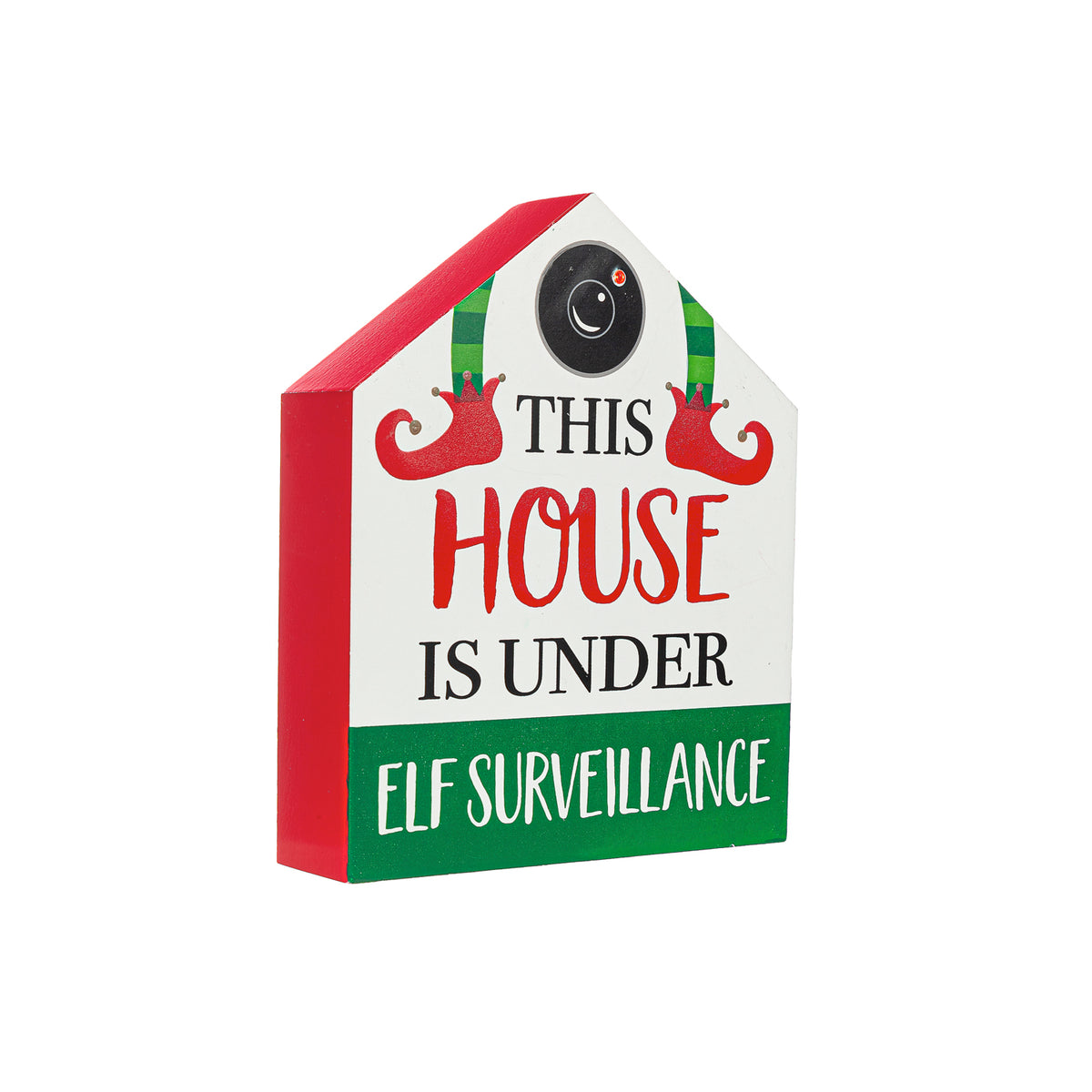 LED 'This House is Under Elf Surveillance' Decor