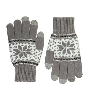 Ceramic Travel Mug & Gloves Set, White Woods