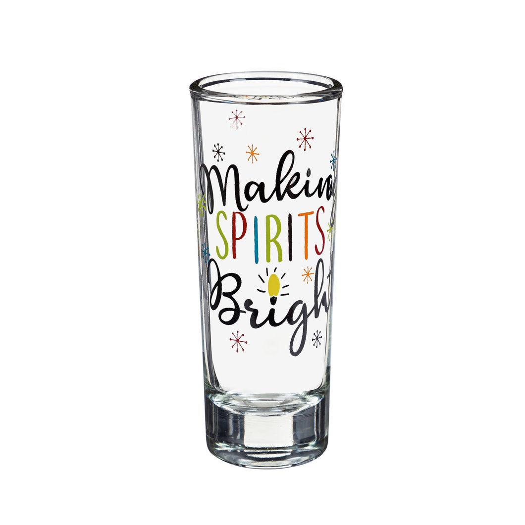 Making Spirits Bright 2oz Shot Glass