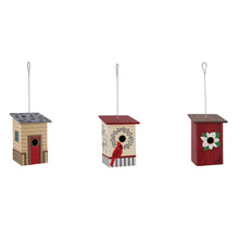 Load image into Gallery viewer, Wooden Winter Themed Bird House, 3 Styles
