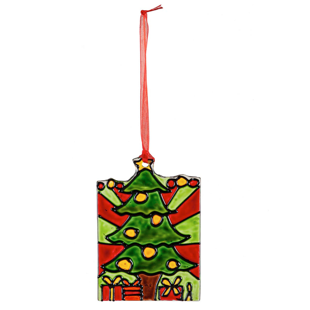 Stained Glass LED Votive Holder Ornament