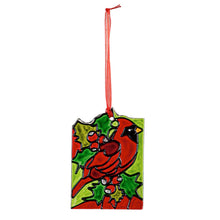 Load image into Gallery viewer, Stained Glass LED Votive Holder Ornament
