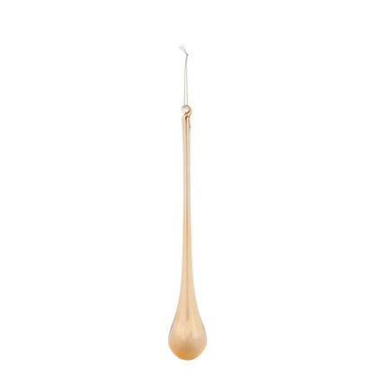 Glass Long Drop Ornament, Red/Gold, Set of 6