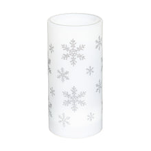 Load image into Gallery viewer, Snowflake LED Pillar Candle with Projected Icons
