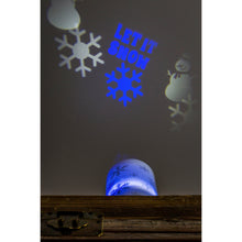 Load image into Gallery viewer, Snowflake LED Pillar Candle with Projected Icons
