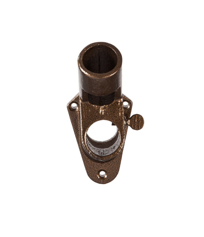 Cast Iron 2-Position Flag Bracket, Bronze