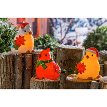 Load image into Gallery viewer, LED Portly Holiday Bird Decor, 3 Styles
