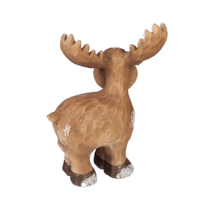 Polyresin Snowy Reindeer Decor, 2 Styles