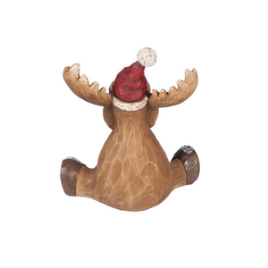 Polyresin Snowy Reindeer Decor, 2 Styles