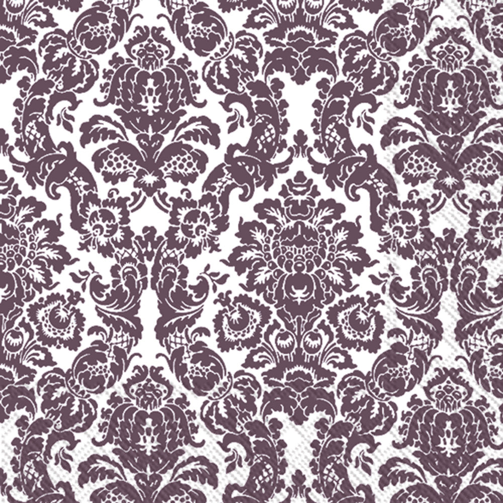 Paper Cocktail Napkin, 20 Count, Palais Eggplant