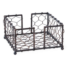 Load image into Gallery viewer, Chicken Wire Napkin Holder, Burnished Copper
