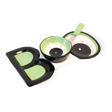 Load image into Gallery viewer, Boo Eyeballs Serving Plate with Bowl &amp; Spreader
