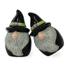 Load image into Gallery viewer, Salt &amp; Pepper Shakers, Ceramic, Wizards, Set of 2
