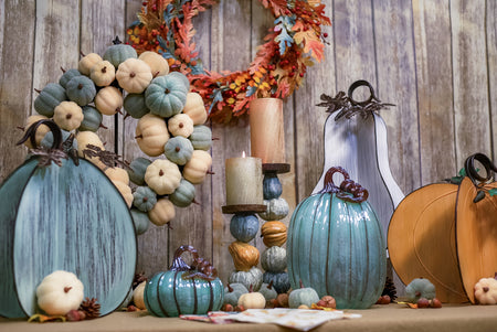 Metal Cut-Out Gourd Decor, Assorted Colours