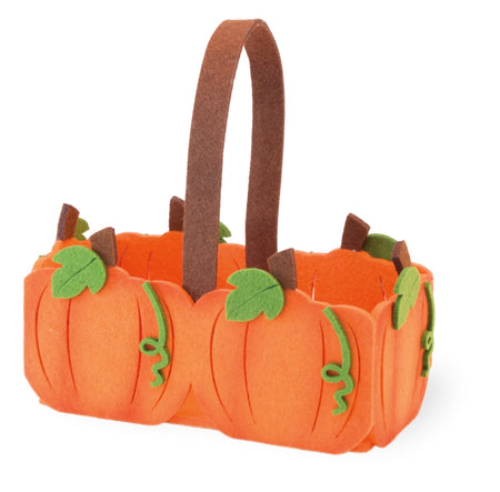 Felt Pumpkin Basket Gift Bag