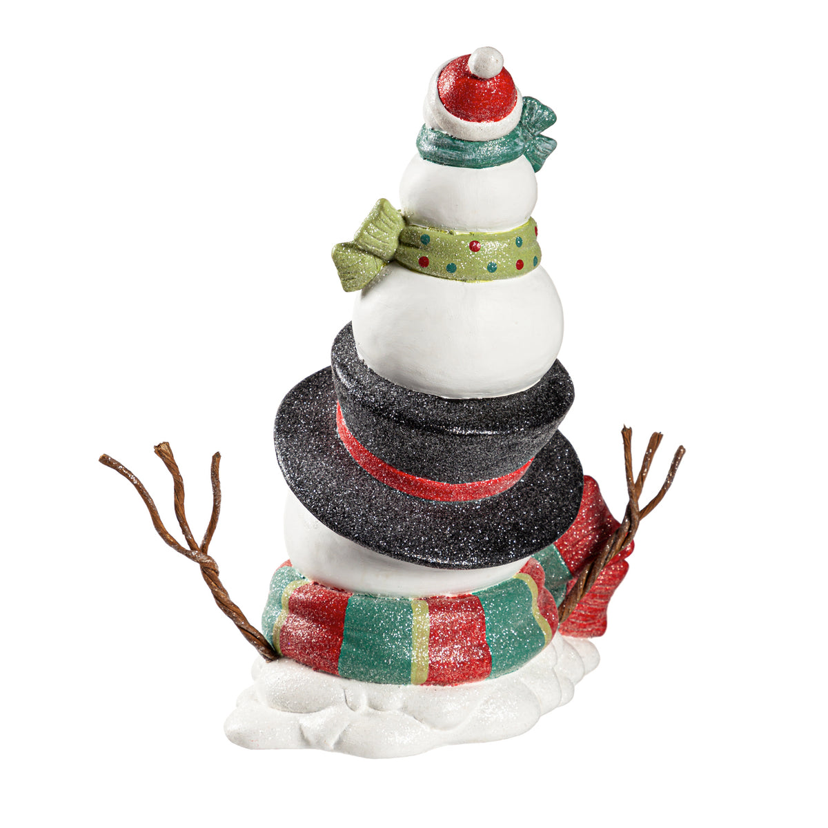 Stacked Snowmen Garden Statue, 12.75in